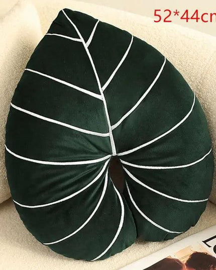Green Leaf Plush Pillows