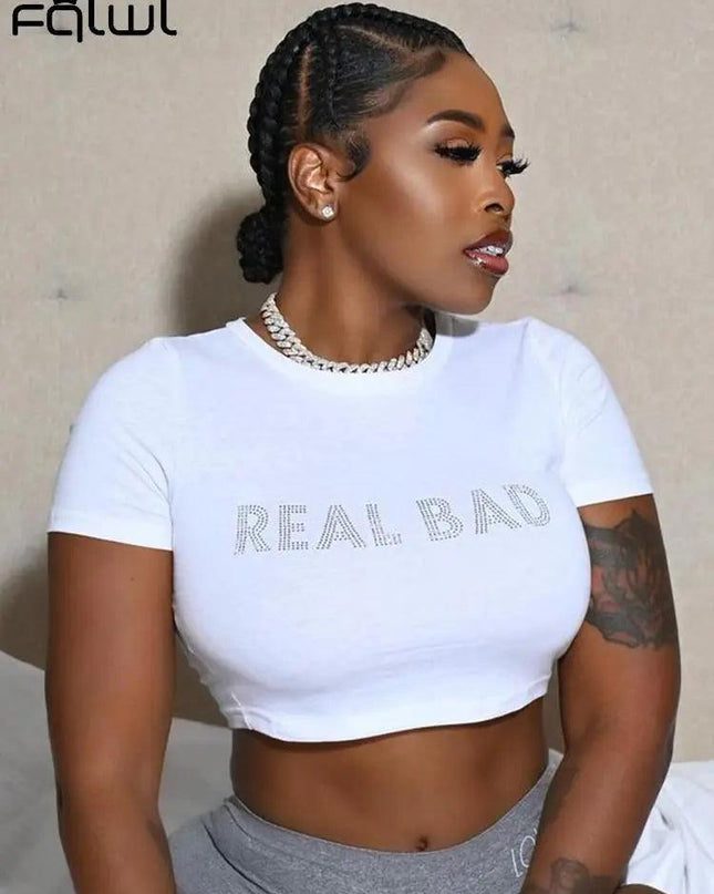 Short Sleeve O Neck Crop Top