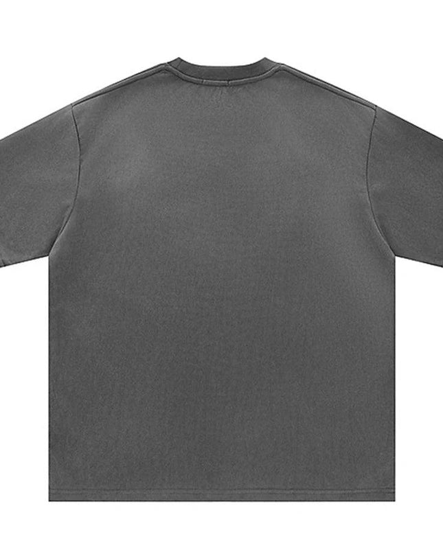 Suede T-shirt Reflective Striped