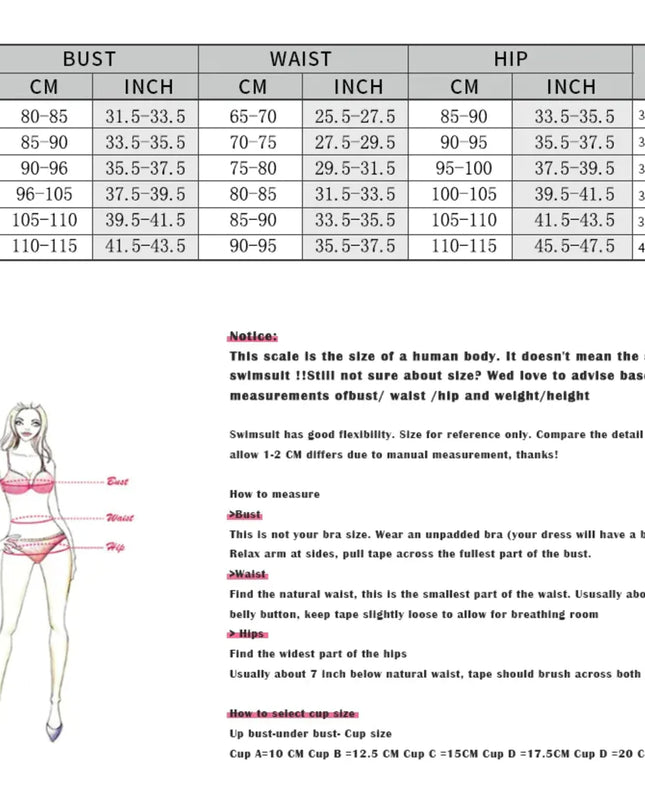 Women's Printed Pleated Bikini