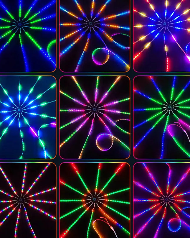 LED Fireworks Drum Light