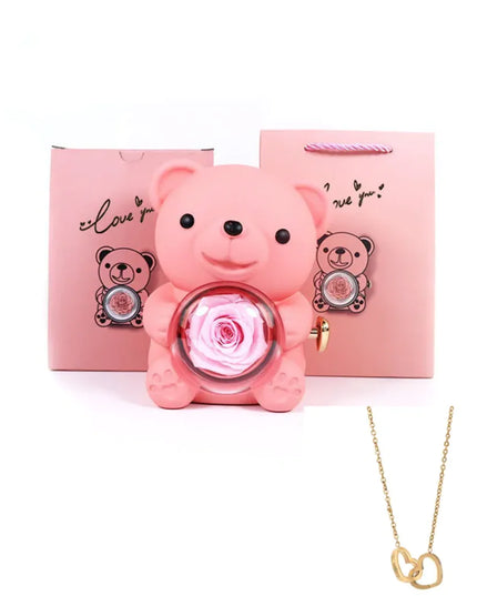 Personalized Double Heart Name Necklace