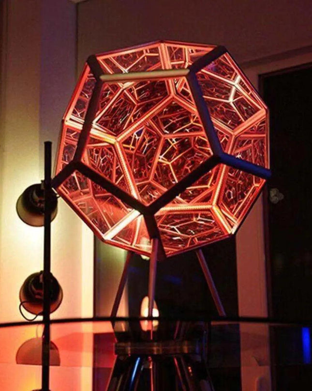 Infinite Dodecahedron Color Art Light