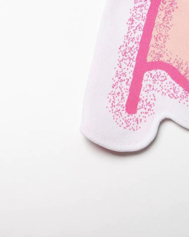 Pink Asymmetrical Knit Dress