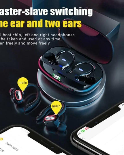 Bluetooth Headset 5.1 True Wireless Earphones Earbuds Headphones HiFi Sport TWS