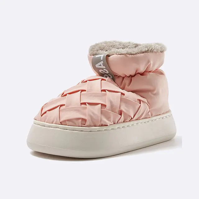 Indoor Outdoor High Top Plush Lining Shoes