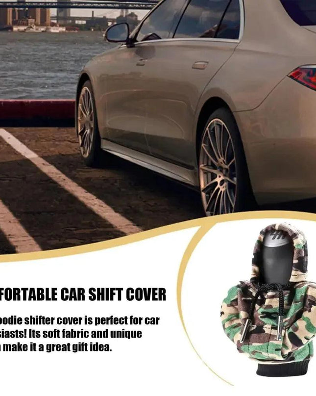 Car Gear Shift Cover Mini Hoodie Gear Shift Cover for Car Shifter Interior Trim