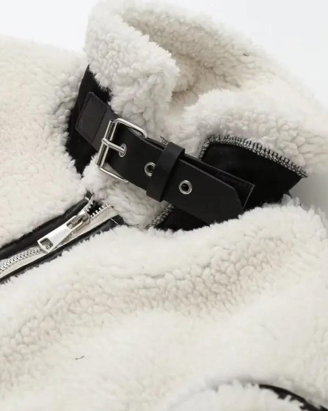 Women's Patchwork Lambswool Jacket