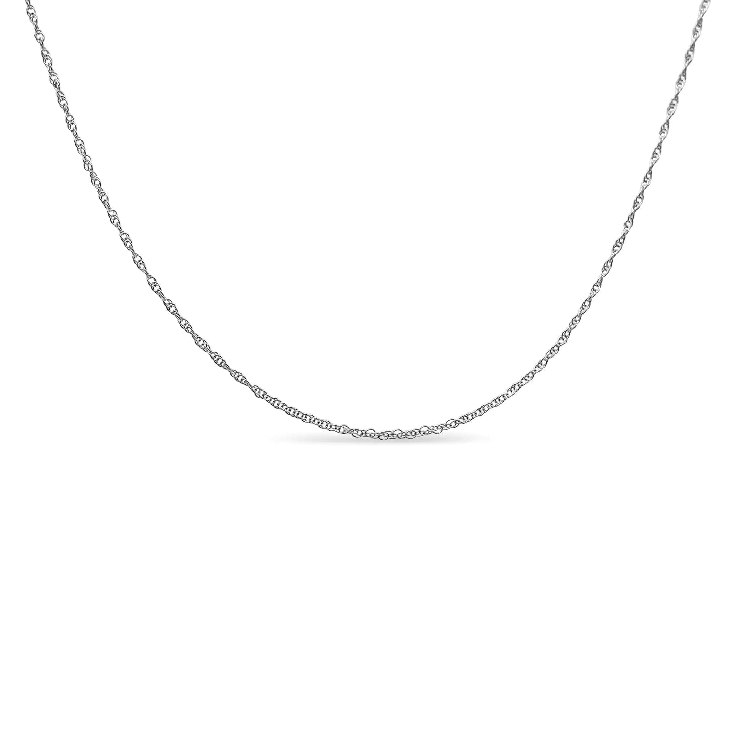 .925 Sterling Silver 1/10 Cttw Diamond Lock Pendant 18" Necklace (H-I Color, I1-I2 Clarity)