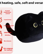 Black And Round Cat