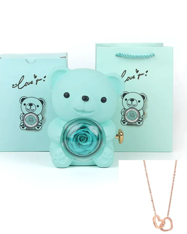 Personalized Double Heart Name Necklace