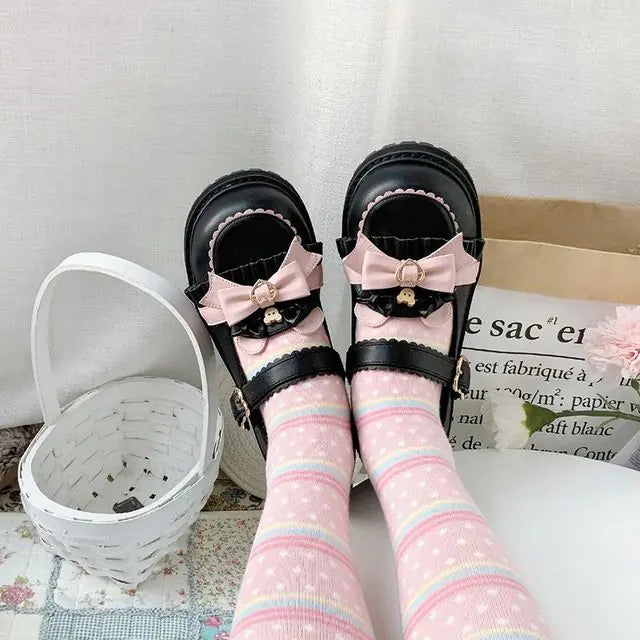 Lolita Sweet Round Toe Low Heel Shoes