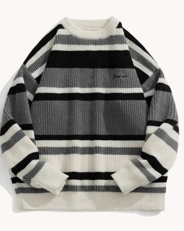 Stripe Knitwear Sweater