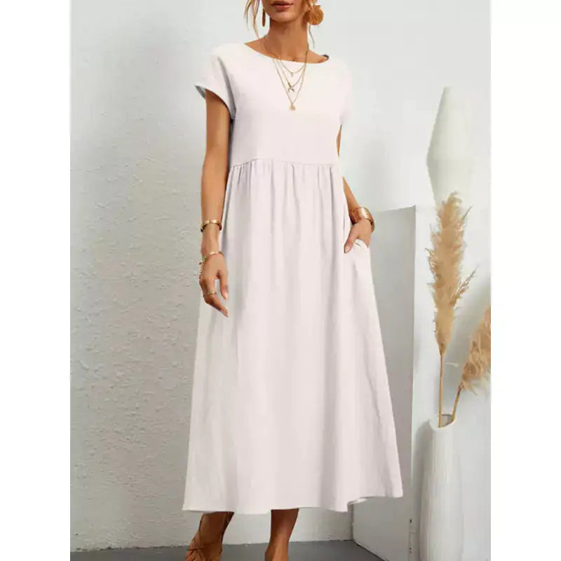 Fernanda Long Linen Dress