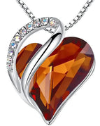 Orange Crystal / 925 Silver