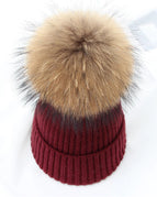Red Raccoon fur / 40-48cm