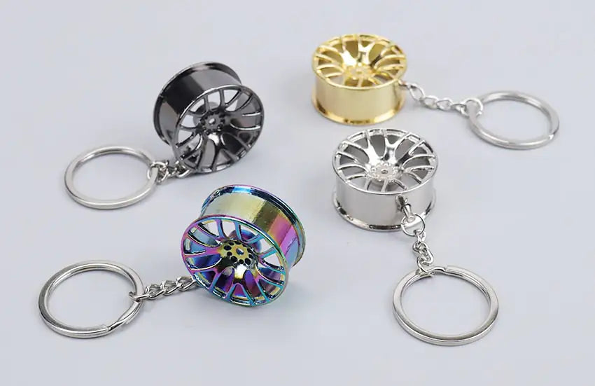 Wheel Rim Hub Tuning Keychain