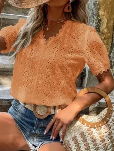 Lace V-Neck Top
