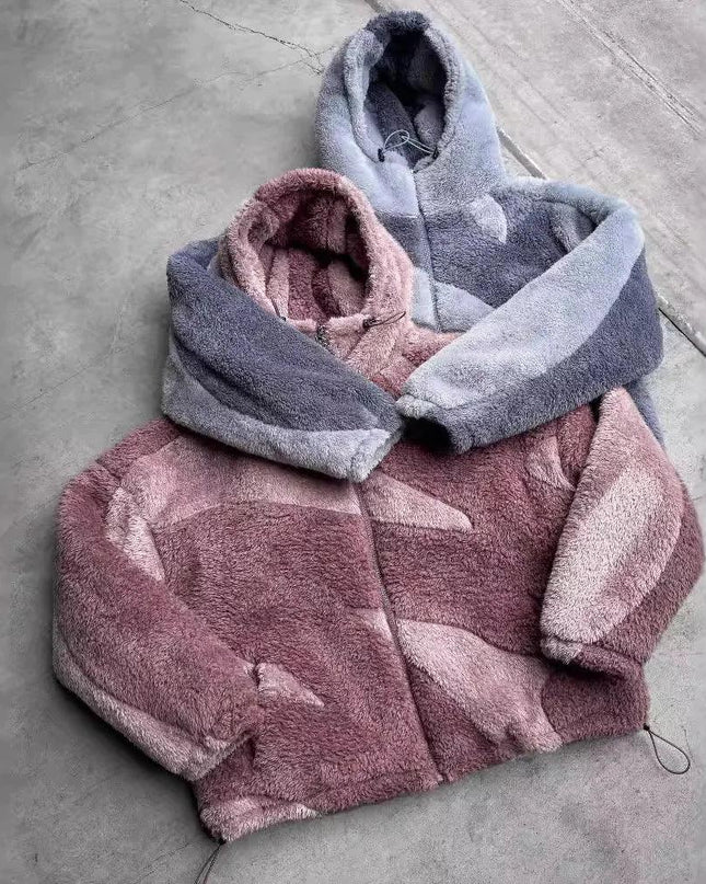 Lambswool Fluffy Zip Jacket