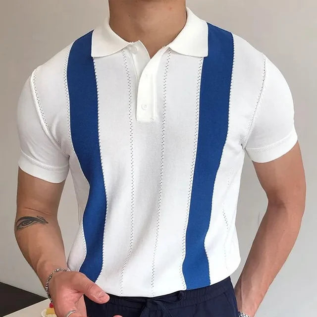 Short-sleeved Knitted Polo