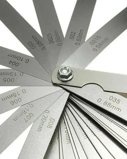 32 Blade Feeler Gauge Dual Reading Combination Feeler Gauge Metric & SAE US NEW