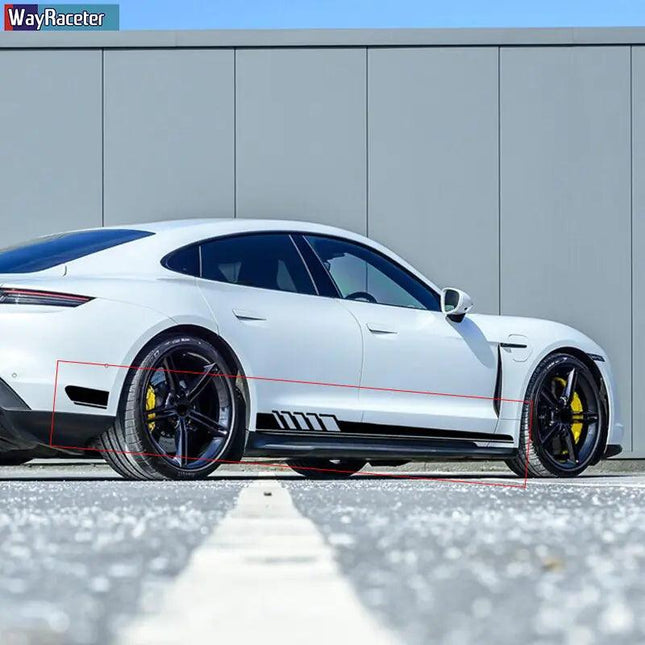 Door Side Stripes Skirt Sticker Vinyl Decal