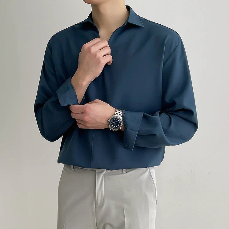 V-Neck Collar Shirt