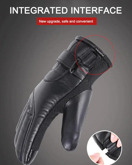 Electric USB Heated Gloves Winter Warming Thermal Ski Snow Hand Warm Windproof