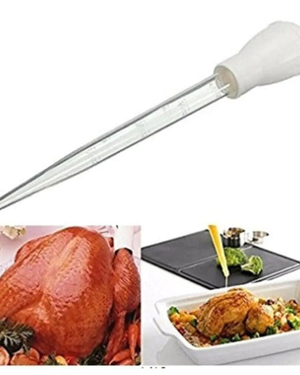 2 PCS Meat & Poultry Baster Heat Resistant BPA Free Turkey Syringe Flavor 30ML
