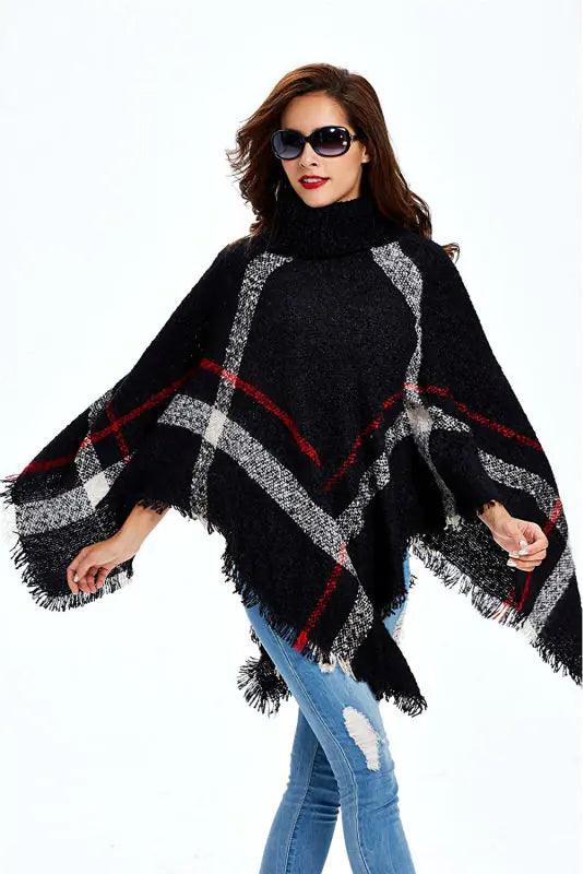 Knitted Sweater Poncho