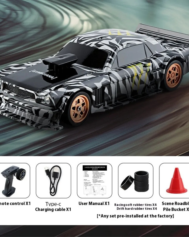 Mini 4-Wheel Drift RC Car – Indoor Remote Control