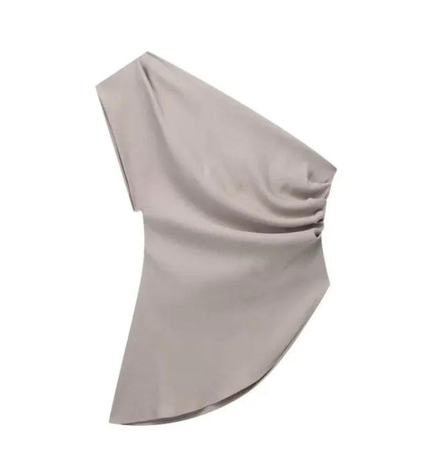 Single Shoulder  Asymmetric Vest