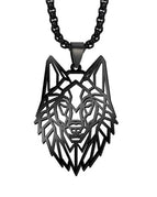 Black Color / Pendant: 33.46 x 46.88mm, Chain: 580mm