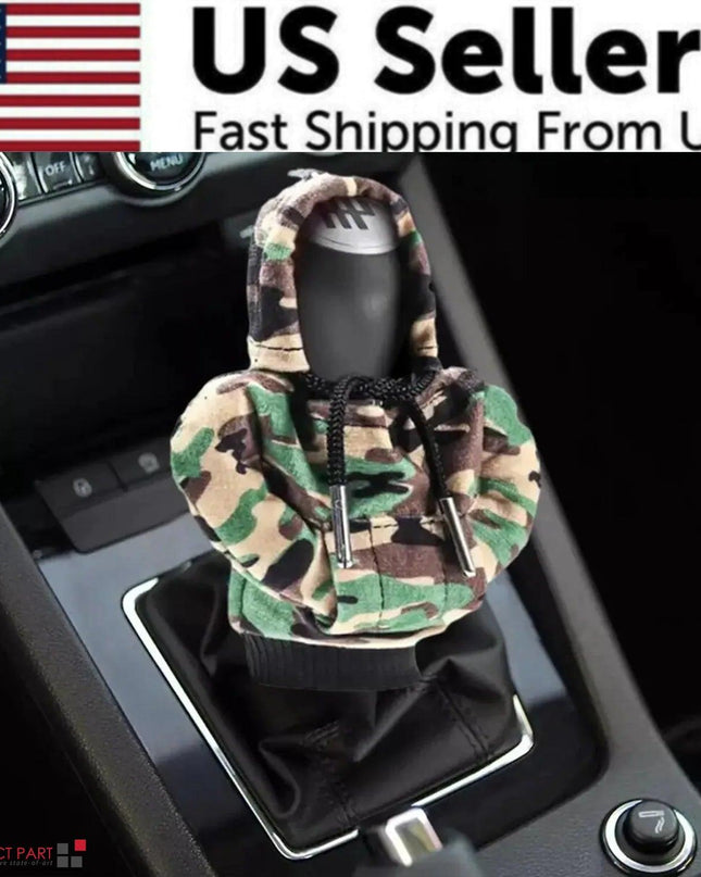 Car Gear Shift Cover Mini Hoodie Gear Shift Cover for Car Shifter Interior Trim
