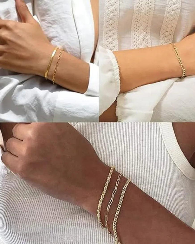 Women's Minimalist Bracelet Set