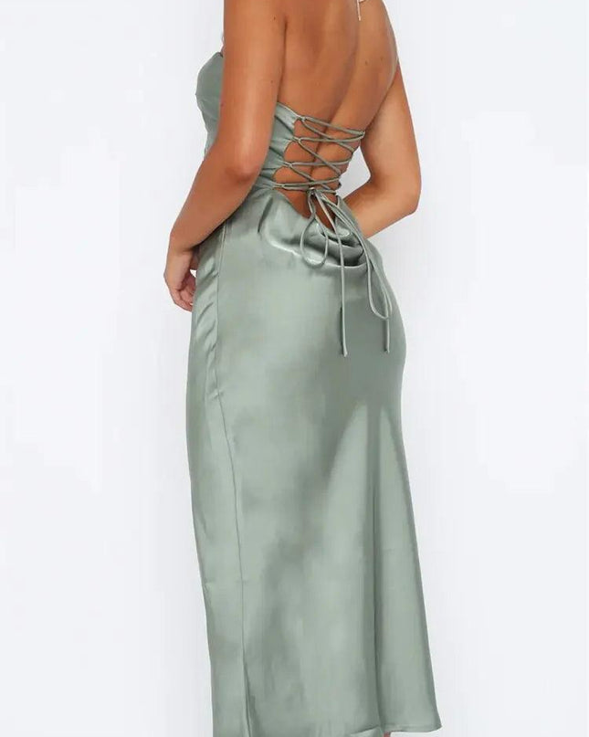 Strapless Backless Long Dress