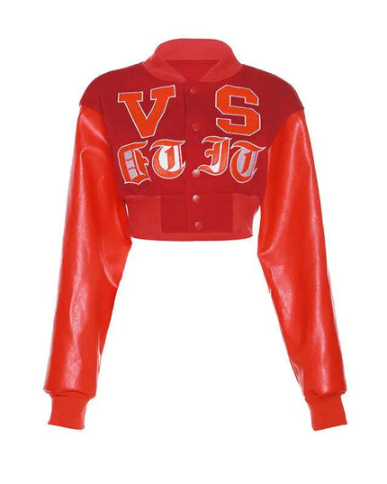 Most Valuable Cropped Varsity Jacket