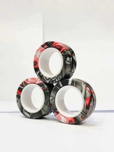 3pcs Finger Magnetic Fidget Rings