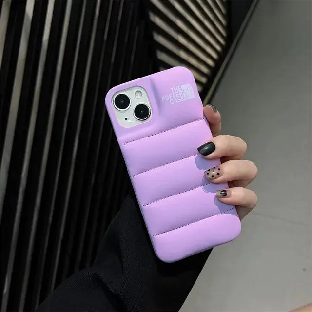 Custom Down Jacket Puffer Phone Case For Iphone