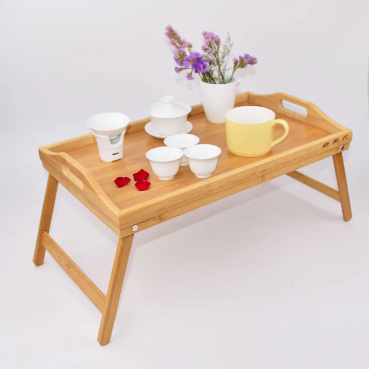 Bamboo Folding Breakfast Tray with Feet