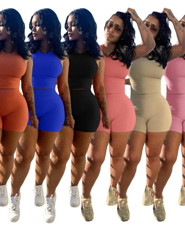 Tank Tops Cargo Shorts Set