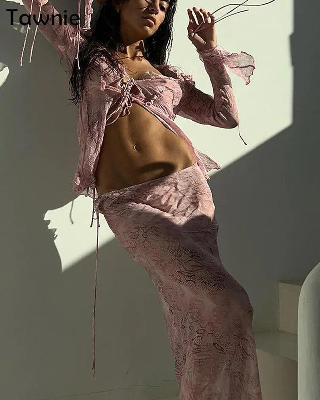 See Through Dress Sets