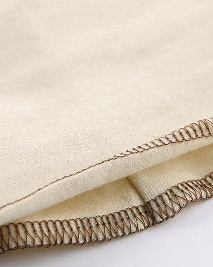 Corset Top Contrast Aesthetic Glove Crop Top