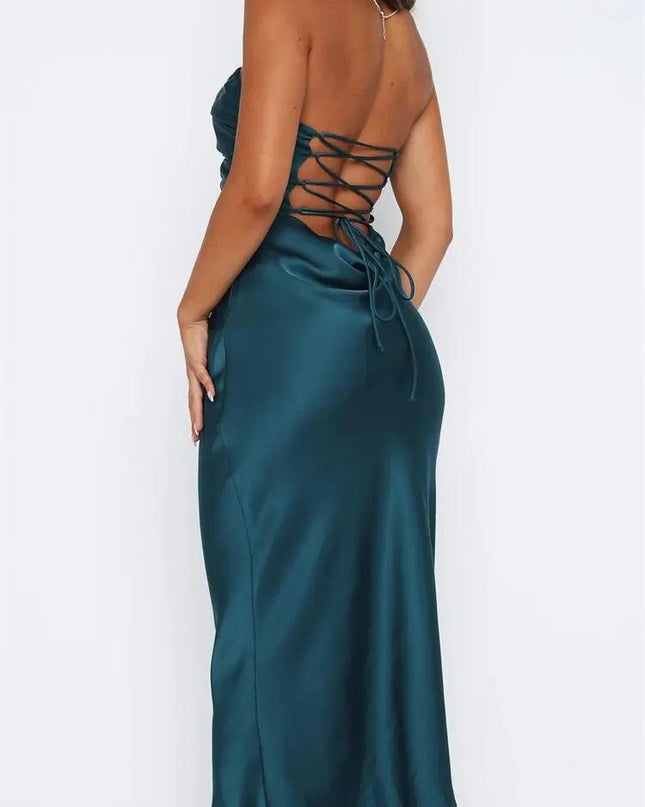 Strapless Backless Long Dress