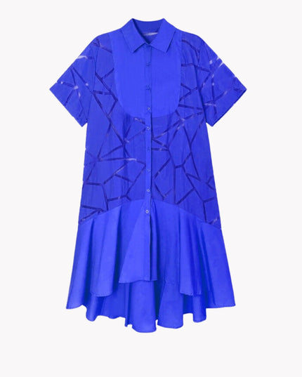 Ruffle Perspective Dress