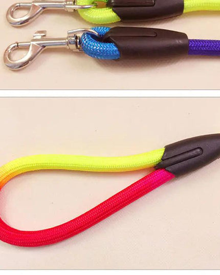 Colorful Nylon Round Hand Holding Dog Rope Pets Supplies