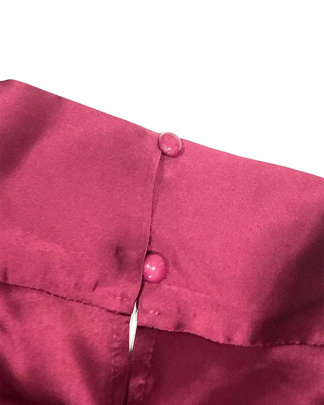 Burgundy Tassel Dress