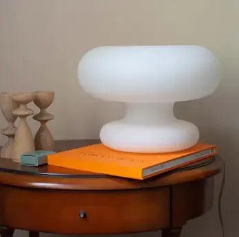White Circle Table Lamps