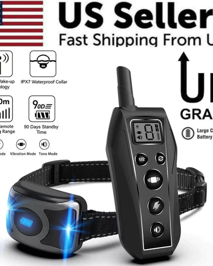 650 YD Remote Dog Training Shock Collar Waterproof for Small Medium Large Dogs