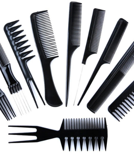 10 Pieces Professional Hair Combs Set
